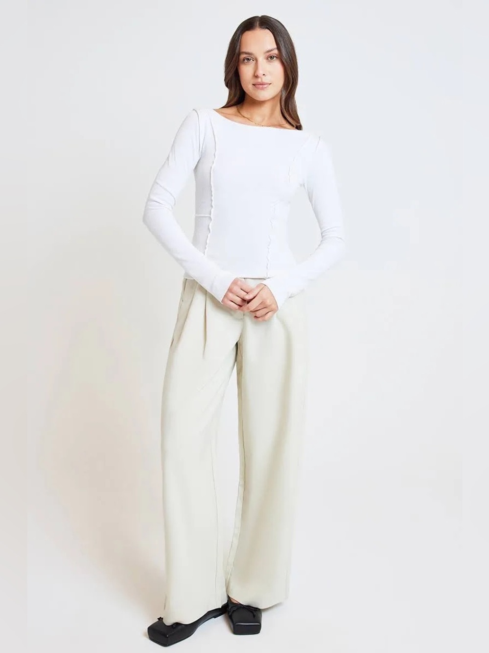 Nude Lucy Romee Top In Salt Size XS - Picture 5 of 11